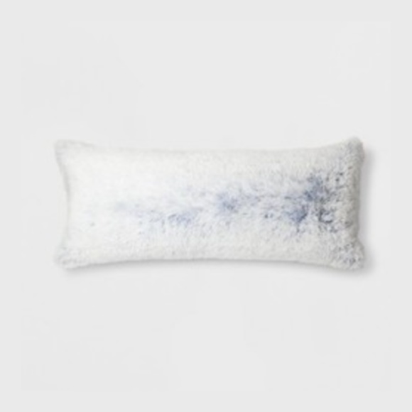 white fuzzy body pillow cover